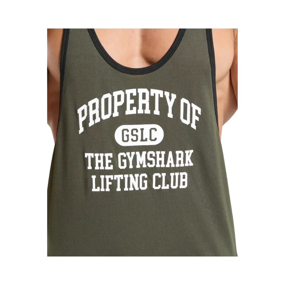 Gymshark Property Of Stringer Slim Fit Weighted Green