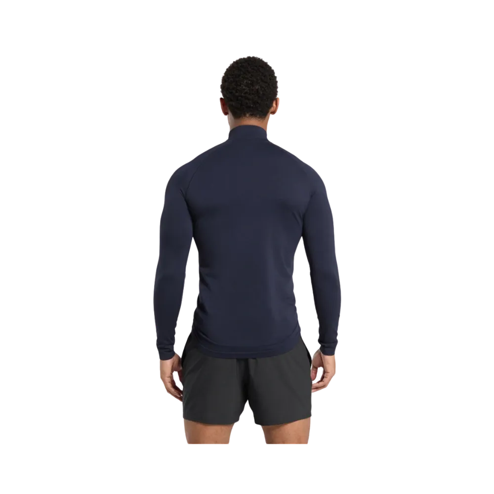 Gymshark Vital Seamless 1/4 Zip Slim Fit Navy/Heavy Blue