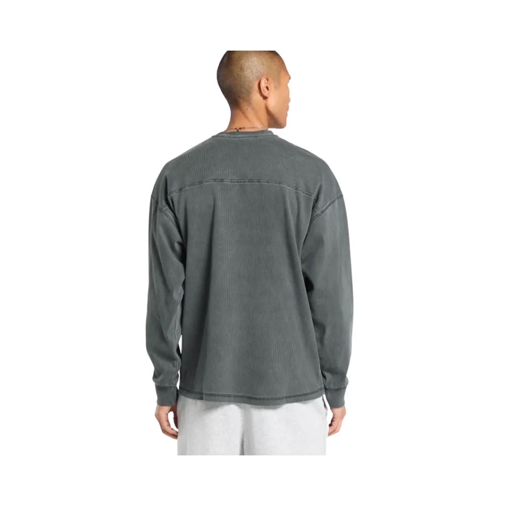 Gymshark Heavyweight Rib Crew Oversized Fit Asphalt Grey