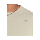 Gymshark Power Washed Crew Oversized Fit Ecru Brown