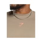 Gymshark Trophy Graphic Crew Oversized Fit Cement Brown