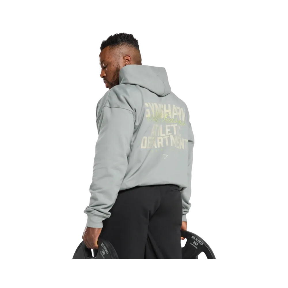 Gymshark Athletic Department Hoodie Oversized Fit Smokey Grey