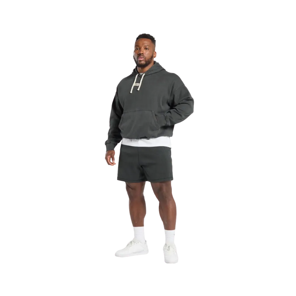 Gymshark Heavyweight Rib Hoodie Oversized Fit Asphalt Grey