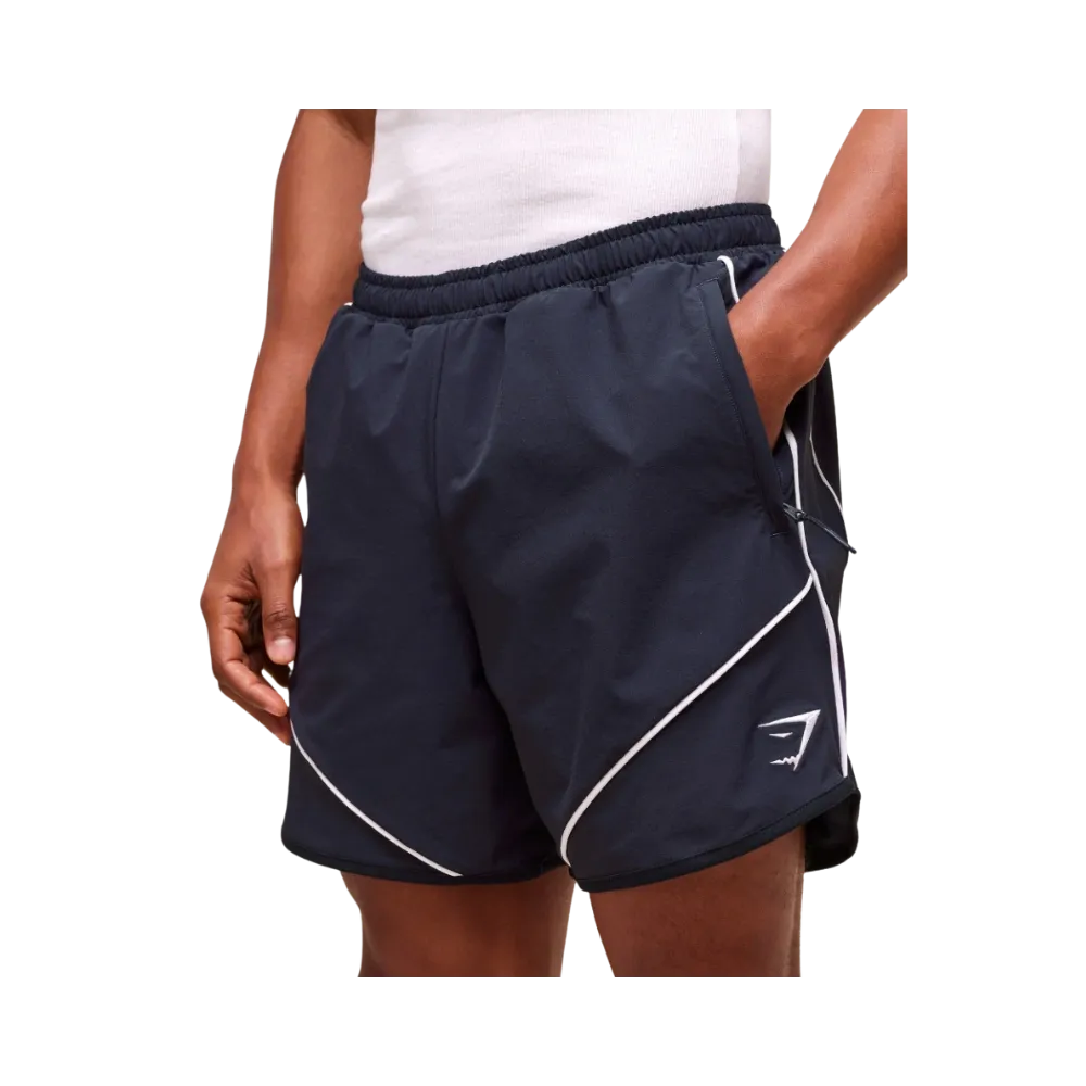 Gymshark Retro Shorts Regular Fit Heavy Blue
