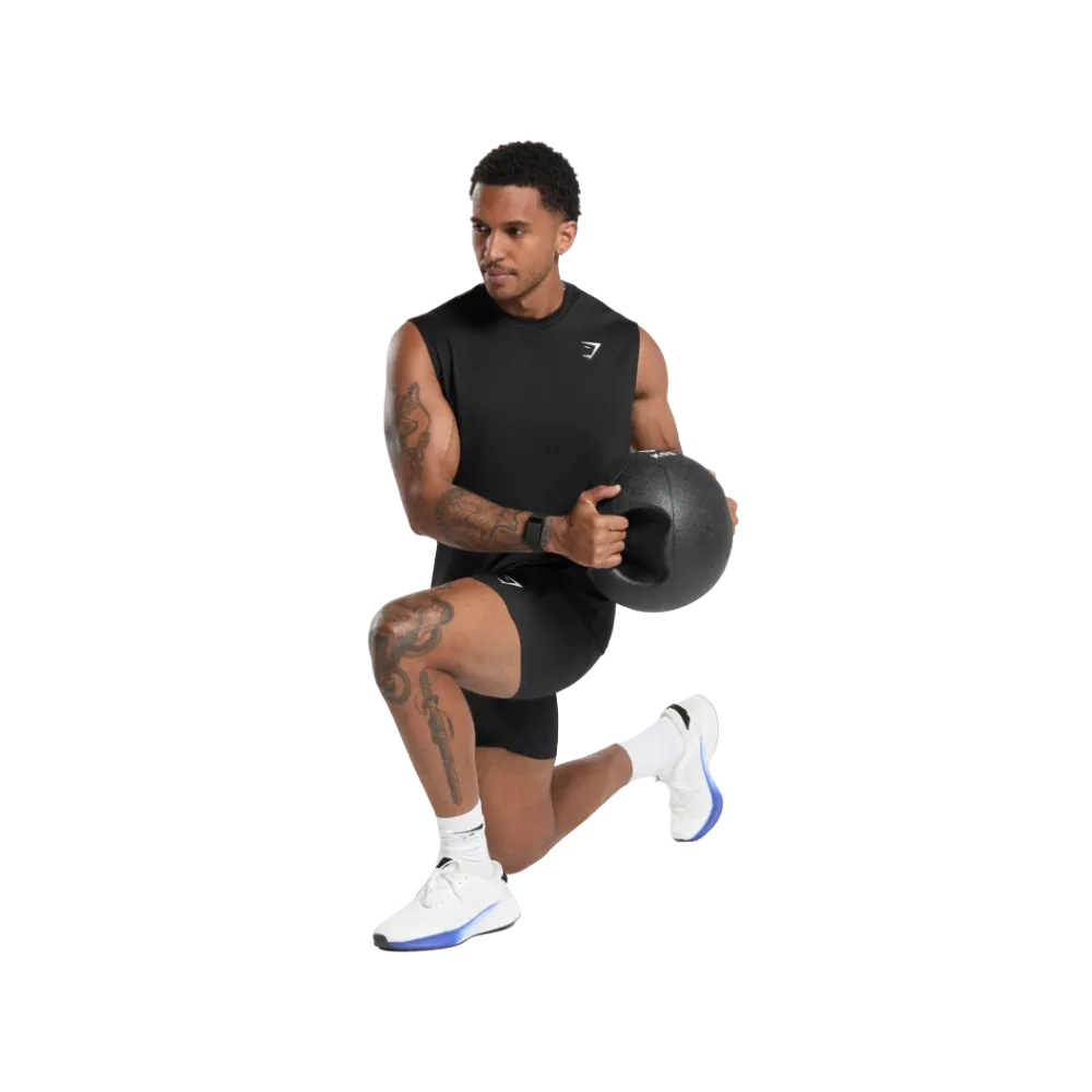 Gymshark Oversized Performance Tank Oversized Fit Black