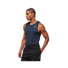 Gymshark Geo Seamless Tank Slim Fit Navy/Heavy Blue