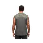 Gymshark Power Cut Off Tank Oversized Fit Strength Green