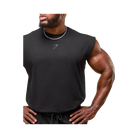 Gymshark Power Cut Off Tank Oversized Fit Black