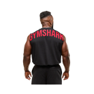Gymshark Power Cut Off Tank Oversized Fit Black/Conditioning Red