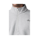 Alo Men's Accolade 1/4 Zip Pullover Athletic Heather Grey