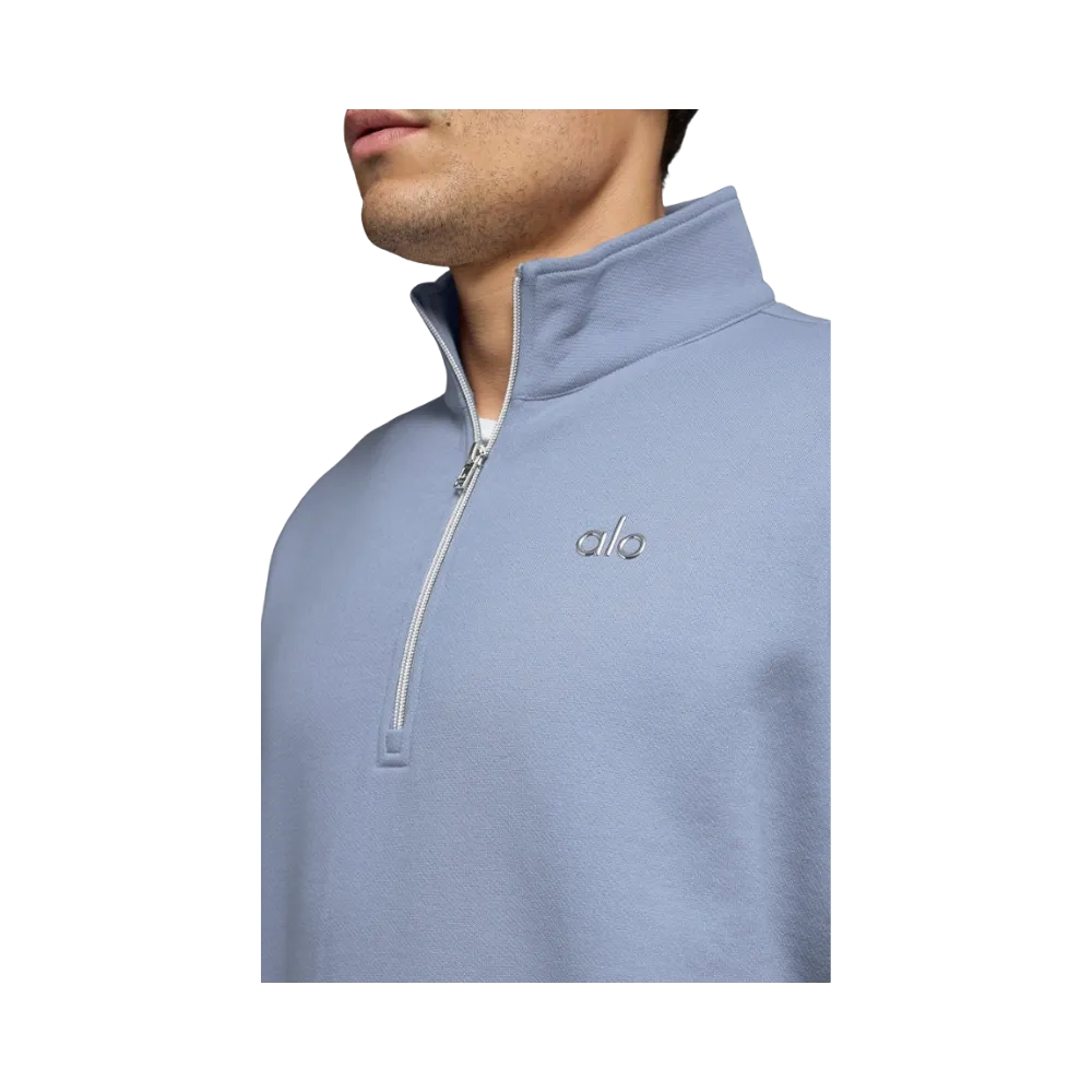 Alo Men's Accolade 1/4 Zip Pullover Winter Frost