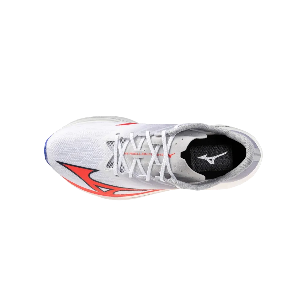 Mizuno Wave Rebellion Flash 3 White-Fiery Coral