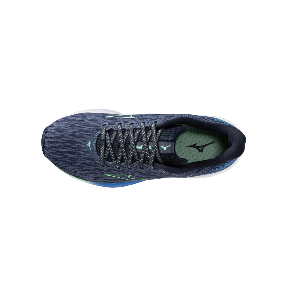 Mizuno Wave Rider 28 Vintage Indigo-Neo Mint