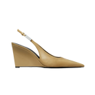 Tory Burch Gigi Slingback Wedge Burnt Honey