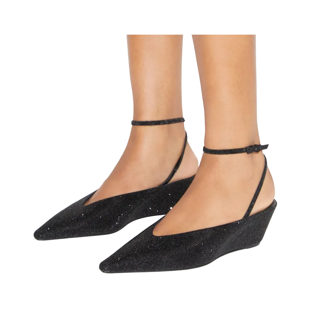Tory Burch Pavé Wedge Perfect Black