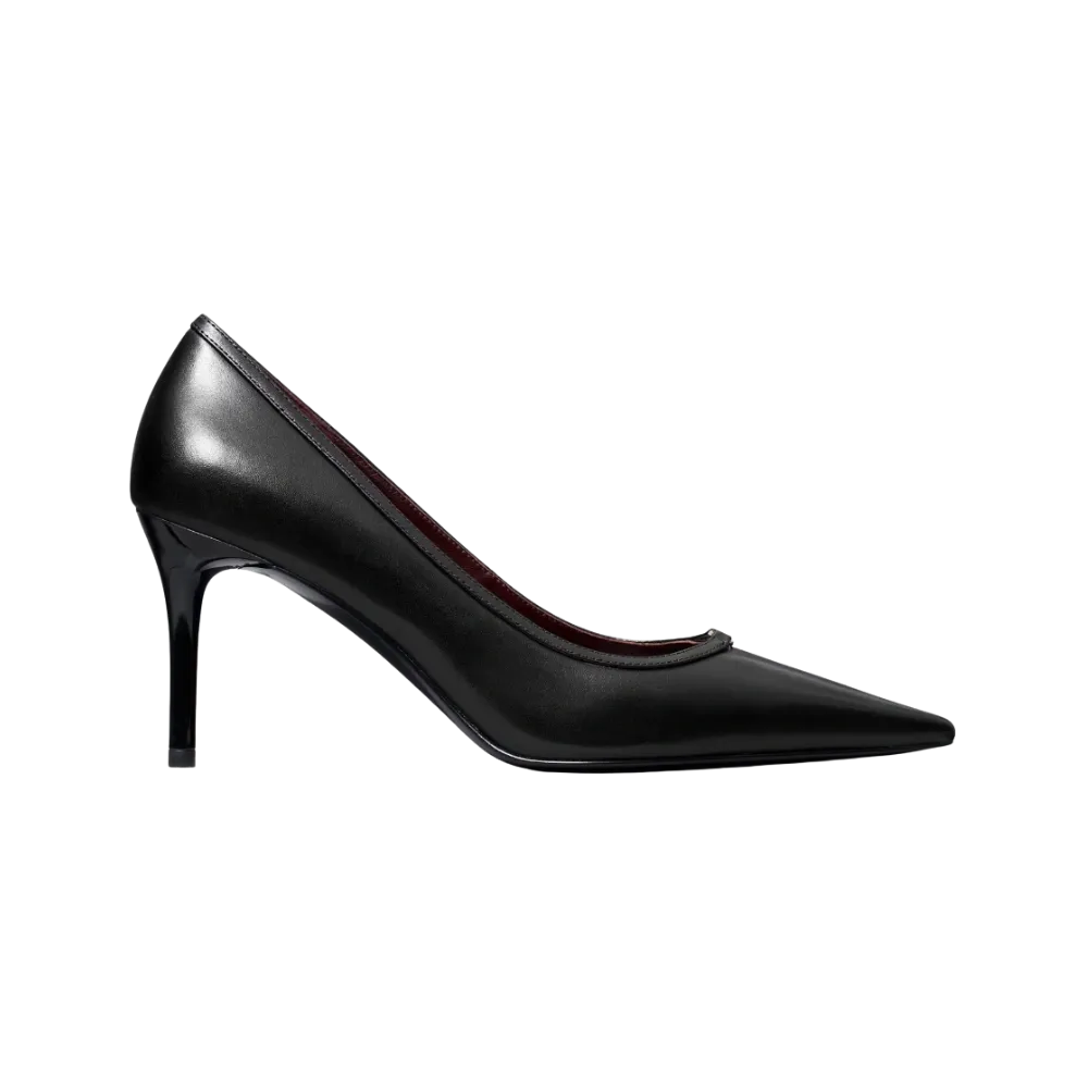 Tory Burch Double T Buckle Pump Perfect Black
