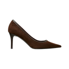 Tory Burch Double T Buckle Pump Dark Cocoa