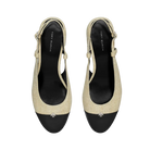 Tory Burch Cap-Toe Slingback Wild Wheat