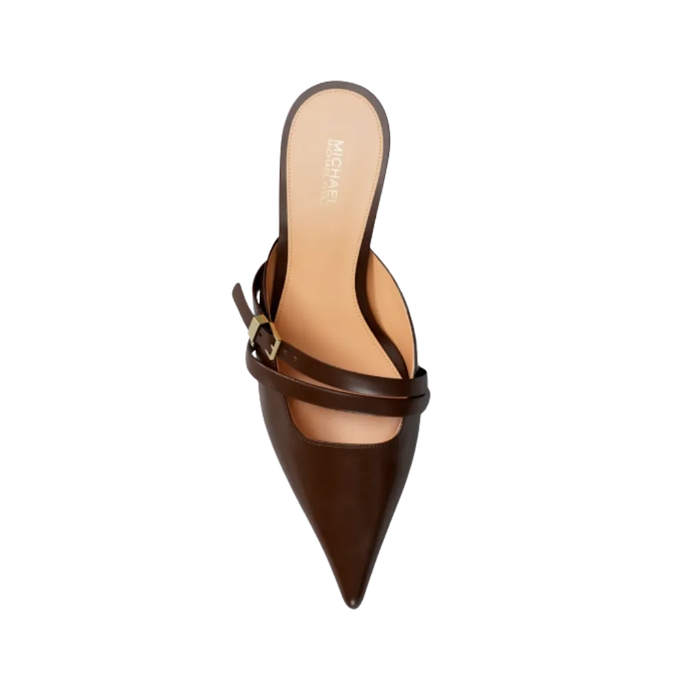 Michael Kors Yvette Kitten Mule Nutmeg