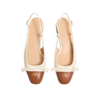 Valentino Valet Du Roi Kid Slingback Ballerina 25mm Butter