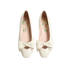 Valentino Bowow Kidskin Ballerina Ivory
