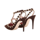 Valentino Rockstud Suede Pumps 100mm Ebony