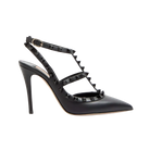 Valentino Rockstud Ankle Strap Pump With Tonal Studs 100mm Black