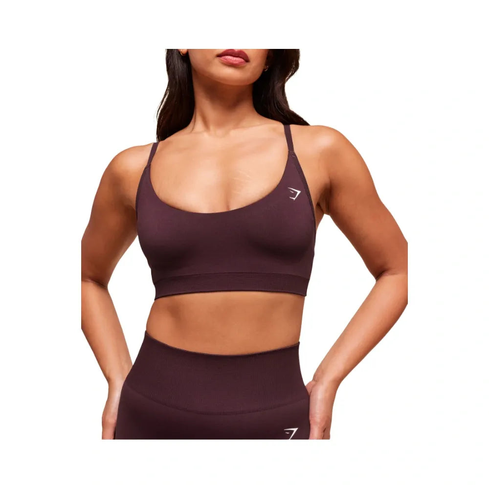 Gymshark Everyday Seamless Racerback Sports Bra - Light Support Cherry Purple