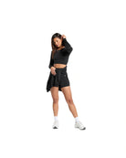 Gymshark Everyday Seamless Long Sleeve Crop Top Black