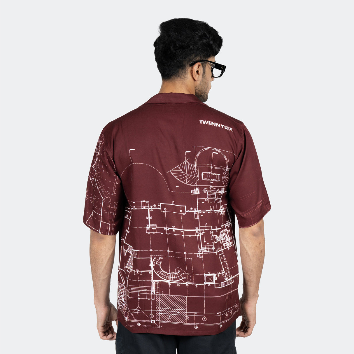 Architect's Shirt in Maroon