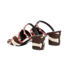 Valentino Rockstud Slide Sandal In Pony-Effect Calfskin 60mm Marrone