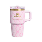 Stanley 1913 x LoveShackFancy Holiday The Quencher Details ProTour Tumbler Set 2-pack Baby Bow Pink Peppermint