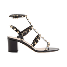 Valentino Rockstud Calfskin Ankle Strap Sandal 60mm Black