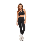 Gymshark One Shoulder Sports Bra Black