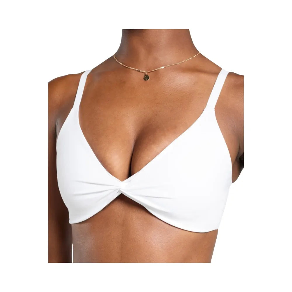 Gymshark Twist Front Bralette - Light Support White