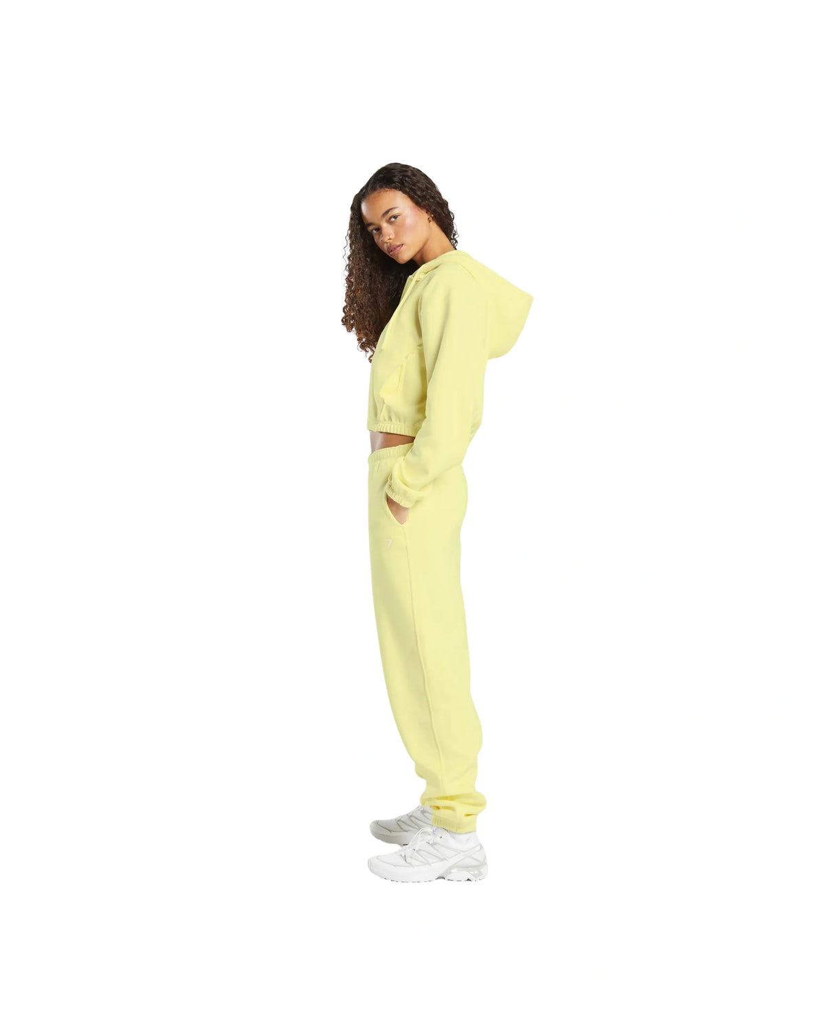 Gymshark Fleece Zip Hoodie regular fit Refresh Yellow