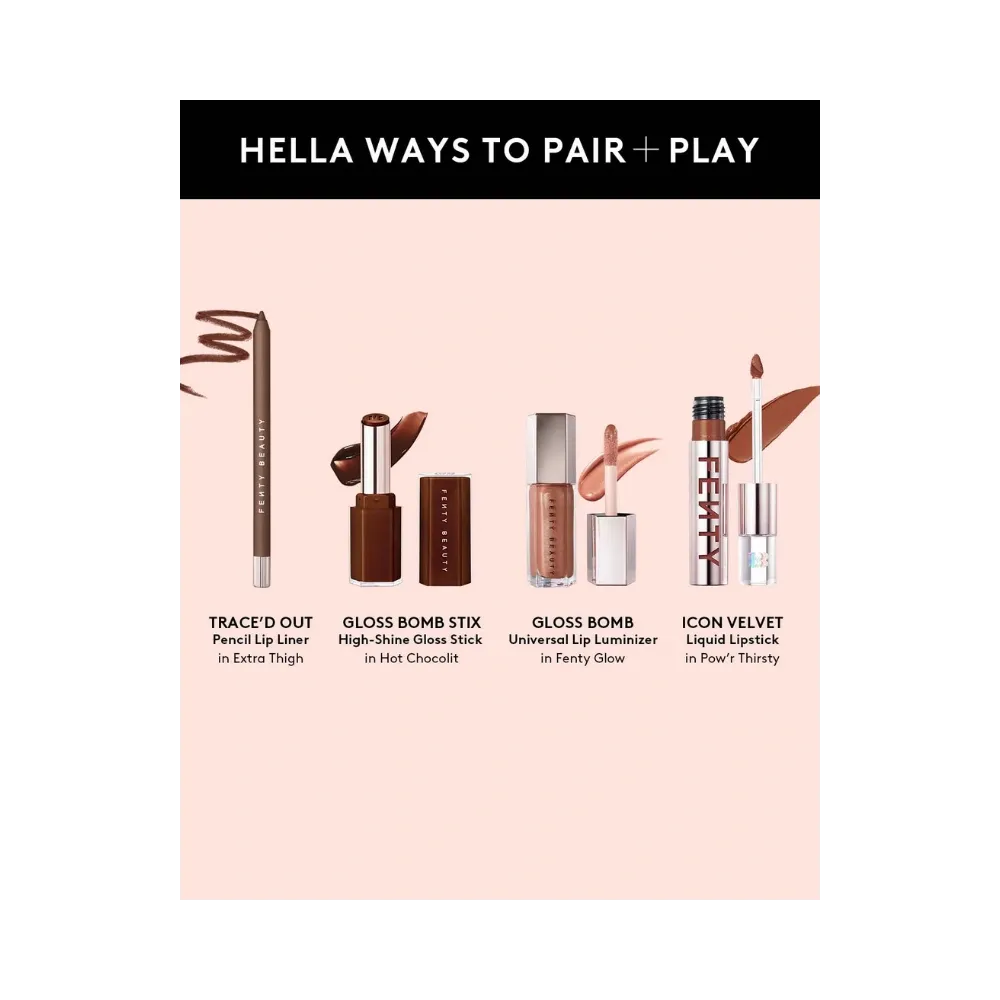 Fenty Trace'd Out Longwear Waterproof Pencil Lip Liner Extra Thigh