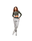 Gymshark Everyday Seamless Long Sleeve Crop Top Strength Green