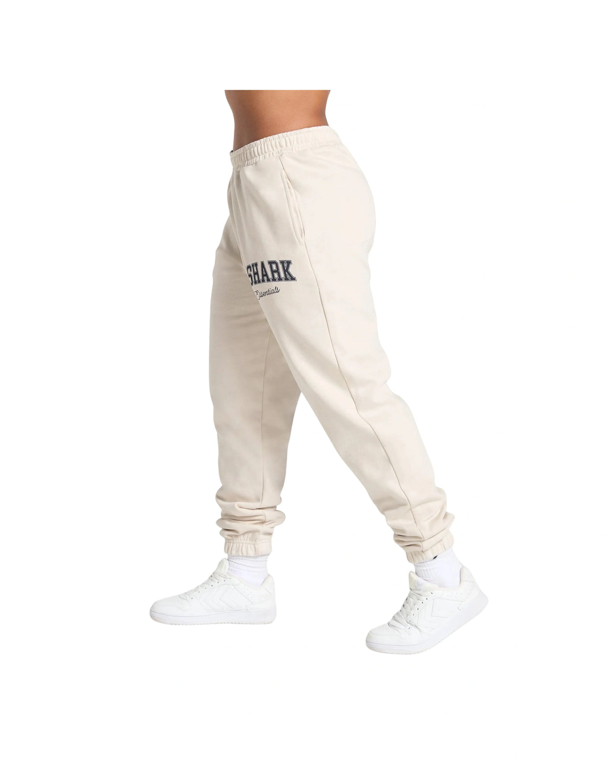 Gymshark Lifting Essentials Graphic Brushed Oversized Joggers oversized fit Oat White