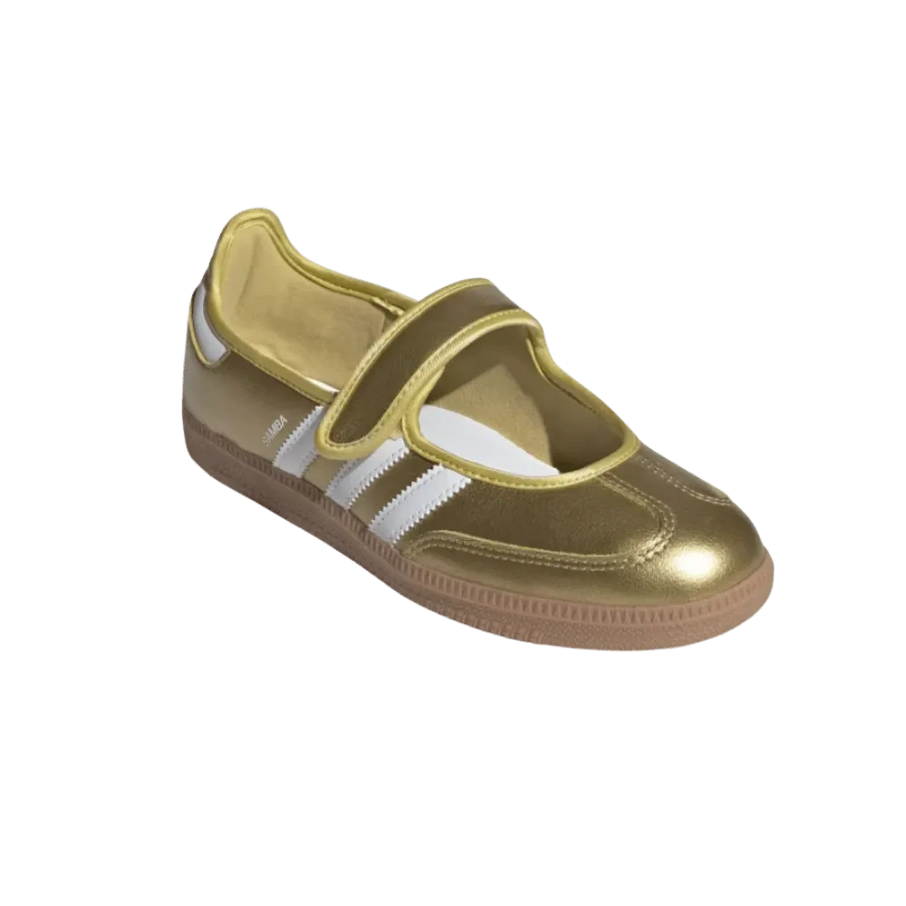 Adidas Samba Jane Shoes Gold Metallic