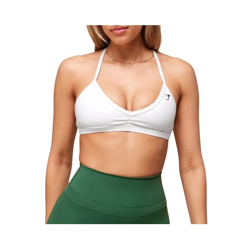 Gymshark Minimal Sports Bra- Light Support White