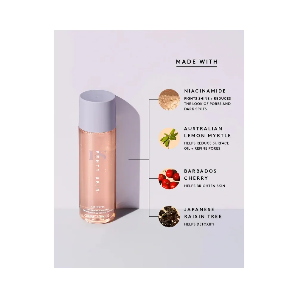 Fenty Fat Water Niacinamide Pore-Refining Toner Serum with Barbados Cherry
