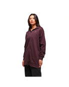 Gymshark Covered Longline Zip Up Hoodie oversized fit Cherry Purple
