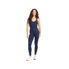 Gymshark Vital Halter Neck Tank With Shelf Crop Top Heavy Blue Marl