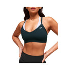 Gymshark Double Up Sports Bra - Medium Support Deep Petrol Blue/Smoke Blue