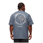 Gymshark Forged By Iron T-Shirt Extreme Oversized Fit Iron Blue