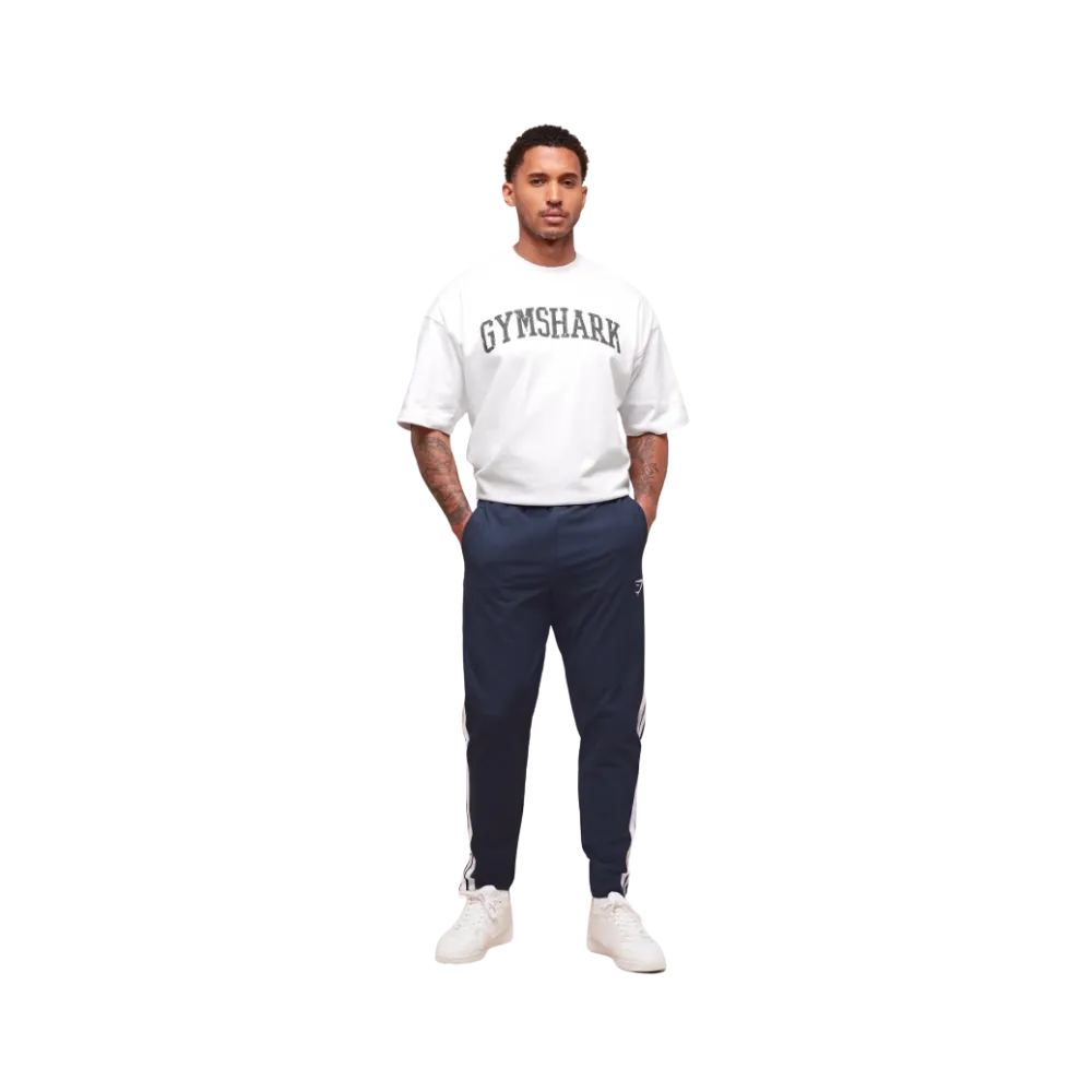 Gymshark Retro Side Stripe Joggers Heavy Blue