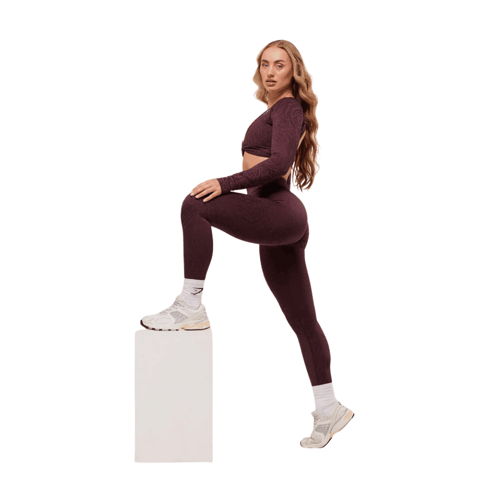 Gymshark Adapt Animal Seamless Leggings Cherry Purple/Reset Pink