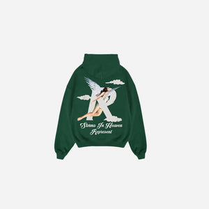 REPRESENT STORMS IN HEAVEN HOODIE GREEN