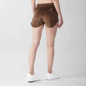 Velour Mini Shorts With Iconic Regent’s cord